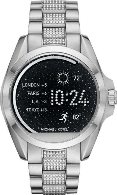 michael kors access smartwatch bradshaw silver|michael kors smart watch battery.